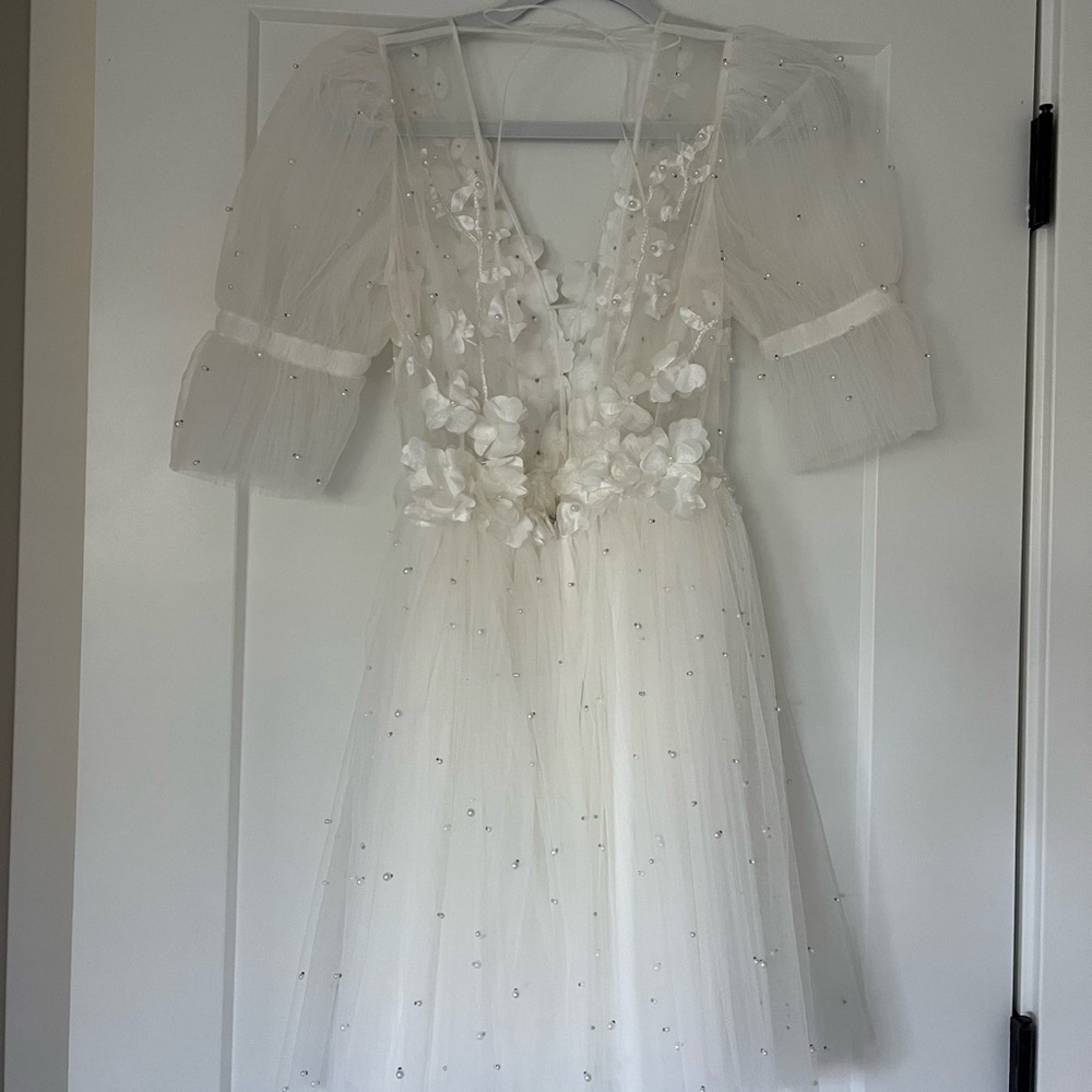 Bridal Short Puff Dress - Picture 5 of 8